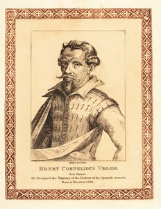 Hendrik Cornelisz Vroom, holländsk guldålders marinmålare.1817 (etsning) av James (c.1780 after 1820) Girtin