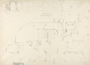 Detaljer om templet ovanför våren i Zaghouan (penna och bläck med grafit på papper) av James 1730 94 Bruce
