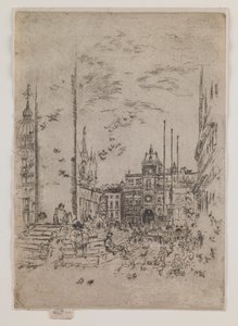 Piazzetta av James Abbott McNeill Whistler