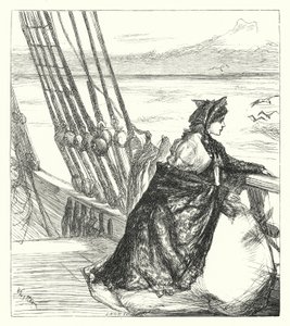 Sea-Side Hexametrar (gravyr) av James Abbott McNeill (after) Whistler