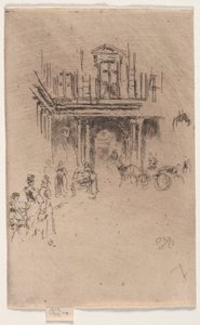 Ett hörn av Palais Royal. av James Abbott McNeill Whistler
