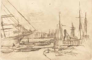 En skiss från Billingsgate, 1878. av James Abbott McNeill Whistler
