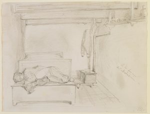 På Maladrie Farm, 1858. av James Abbott McNeill Whistler