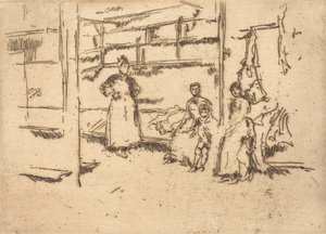 Efter försäljningen, Hounsditch, ca. 18861888. av James Abbott McNeill Whistler