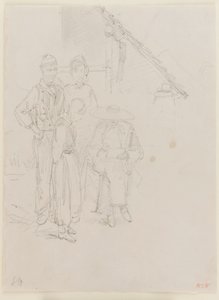 アーティストのスケッチ、1858 年。スウェーデン語 av James Abbott McNeill Whistler