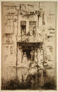 Balkong, Amsterdam av James Abbott McNeill Whistler