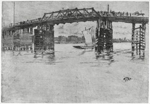 Battersea Bridge, London, 1800-talet 1904. av James Abbott McNeill Whistler