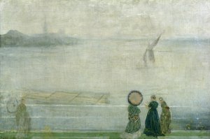 Battersea Reach från Lindsey Houses, ca 1864-71 av James Abbott McNeill Whistler
