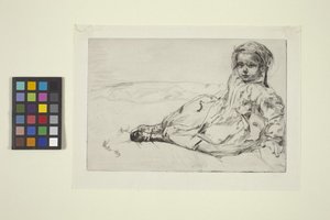 Bibi Valentin (etsning) av James Abbott McNeill Whistler