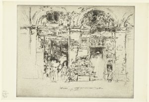 Florist Solrosor, Rue des Beaux-Arts av James Abbott McNeill Whistler