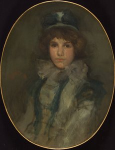 Blue and Coral: The Little Blue Bonnet, 1898 av James Abbott McNeill Whistler