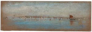 Blått och silver - Öarna, Venedig, 1879-1880. av James Abbott McNeill Whistler