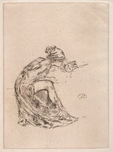 Cameo, nr 1 mor och barn, ca. 1890-1893. av James Abbott McNeill Whistler