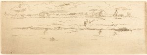 Kanalen, Oostende, 1887. av James Abbott McNeill Whistler
