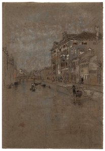 Kanal i Venedigs tobakslager, 1879-1880. av James Abbott McNeill Whistler