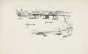 Charing Cross Railway Bridge av James Abbott McNeill Whistler