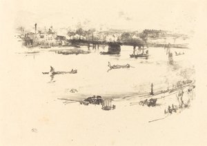 Charing Cross Railway Bridge, 1896. av James Abbott McNeill Whistler