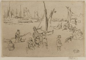 Barn, Portsmouth, 1887. av James Abbott McNeill Whistler