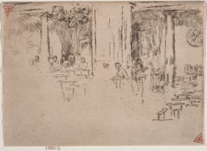 Kyrka, Bryssel. av James Abbott McNeill Whistler