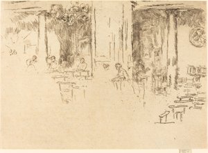 Kyrka, Bryssel, 1887. av James Abbott McNeill Whistler