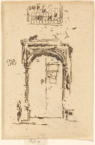 Kyrkans dörröppning, Edgemere. av James Abbott McNeill Whistler