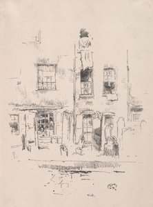 Kyrkogården, 1887. av James Abbott McNeill Whistler