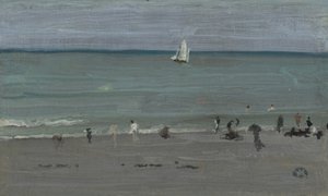 Kustscen, badande, 1884-85 av James Abbott McNeill Whistler