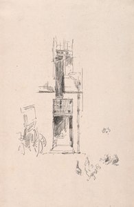 Tuppar och höns, Hotel Colbert, 1891. av James Abbott McNeill Whistler