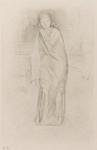 Draperad modell, 1870. av James Abbott McNeill Whistler