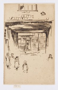 Drury Lane, ca 1880-81 (etsning; bläck på papper) av James Abbott McNeill Whistler