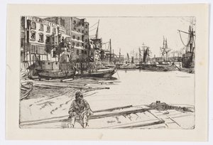 Eagle Wharf (Tyzac Whiteley och Co.) av James Abbott McNeill Whistler