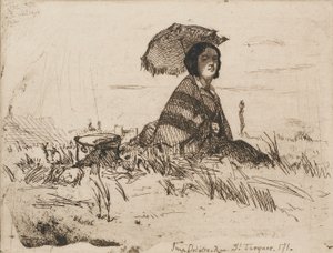 I full sol, 1858. av James Abbott McNeill Whistler
