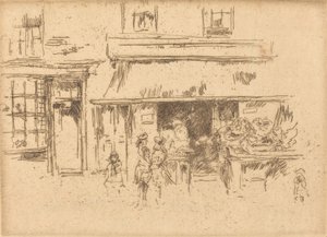 Exeter Street, ca. 18861888. av James Abbott McNeill Whistler