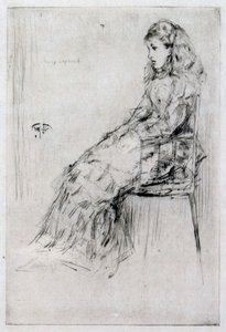 Fanny Leyland, ca 1874 (torrnål) av James Abbott McNeill Whistler