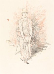 Figurstudie i färger, 1890. av James Abbott McNeill Whistler