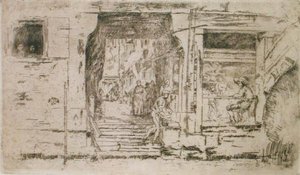 Fiskaffär, Venedig (etsning) av James Abbott McNeill Whistler