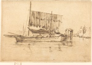 Fiskebåt, 1880. av James Abbott McNeill Whistler