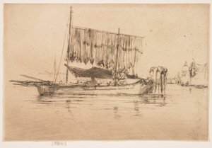 Fiskebåt från den andra Venedigserien av James Abbott McNeill Whistler