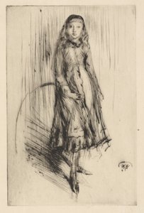 Florence Leyland, ca 1873 (torrnål; bläck på papper) av James Abbott McNeill Whistler