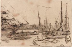 Från Billingsgate, 1878. av James Abbott McNeill Whistler