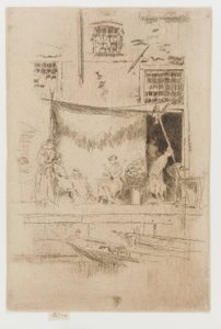 Fruktstall, 1879-1880. av James Abbott McNeill Whistler