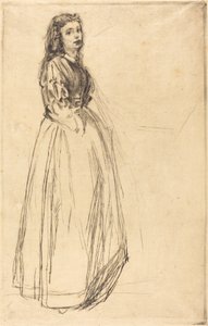 Fumette, stående, 1859. av James Abbott McNeill Whistler