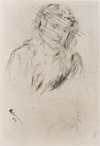 Fumettes böjda huvud, 1859. av James Abbott McNeill Whistler