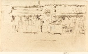 Möbelaffär, c. 1887. av James Abbott McNeill Whistler