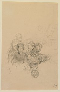 Spelare, 1858. av James Abbott McNeill Whistler