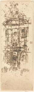 Guldhuset, Bryssel, 1887. av James Abbott McNeill Whistler