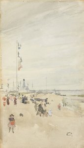 Grey and Pearl: Bank Holiday Banners, 1883-84 av James Abbott McNeill Whistler