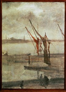Grått och silver, Chelsea Wharf av James Abbott McNeill Whistler