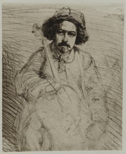 J. Becquet, skulptör, 1859. av James Abbott McNeill Whistler