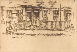Justice Walk - Chelsea, c. 18861888. av James Abbott McNeill Whistler